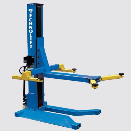 SL-7 7,000 lbs. Mobile Single column car lift - Blue